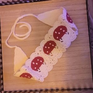 Crochet Mushroom Cottagecore Mushroom Headband